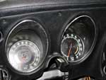 Close up of the tach and speedo