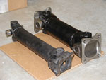 Original half-shaft next to the Van Steel half-shaft