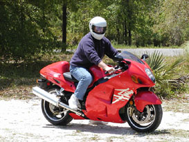 Dave on 2004 Busa
