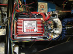 Close-up of MSD box wiring
