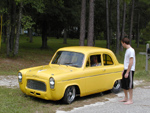 Neighbor admiring Anglia