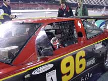 Hans Hauser in the car