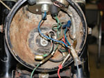Old wiring in headlight