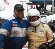 Crew Chief Kevin Peterson & Dave Bacher after the finish