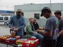 Lunch: Wayne Foland, Mark Conley, Brian Corbitt, Jimmy Butler, John Metros