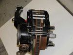 A view showing alignment of caliper to rotor