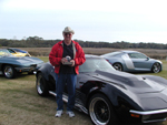 Dave with his award winning Corvette