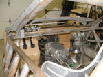 An interior shot of the pedal area