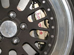 Close-up of installed Brembo brake Close-up of installed Brembo brake