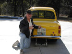 Dave next to the Anglia Dave next to the Anglia