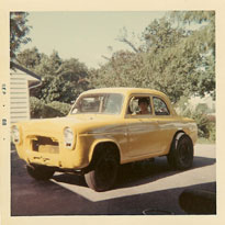 Newly painted Anglia